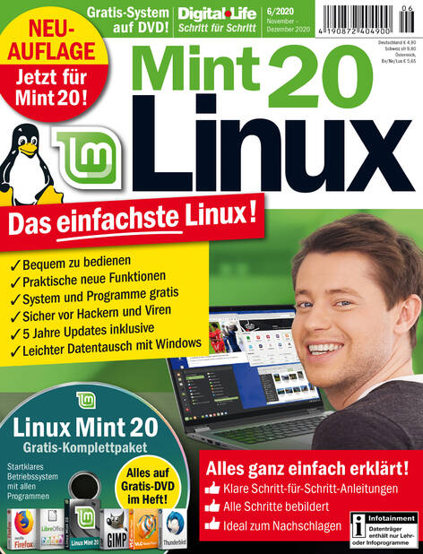 Digital Life Schritt für Schritt »Linux Mint 20« 06/2020