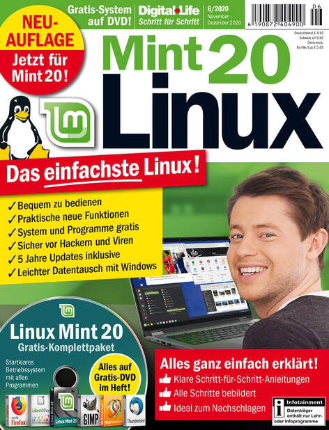 Digital Life Schritt fr Schritt Linux Mint 20 06/2020