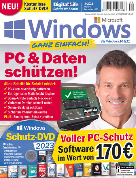 Digital Life Schritt für Schritt »Windows 11 Sicherheit« 03/2022