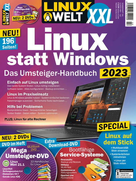 LinuxWelt XXL 02/2023 Linux statt Windows