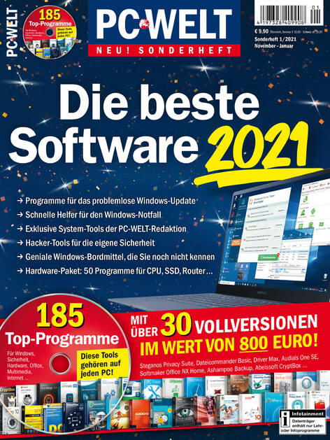 PC-WELT Sonderheft Die beste Software 2021 01/2021