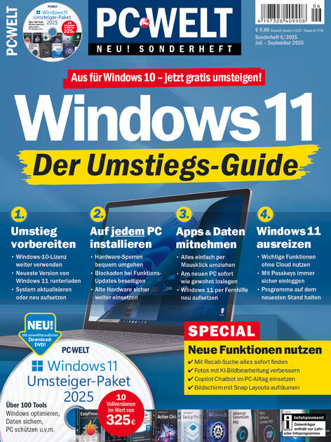 PC-WELT Sonderheft Windows 11 06/2025