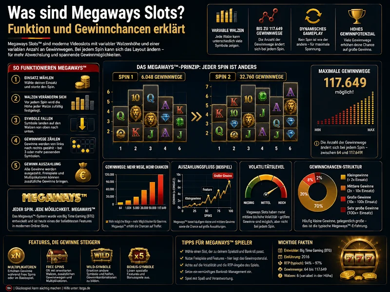 Was sind Megaways Slots? Funktion und Gewinnchancen erklärt