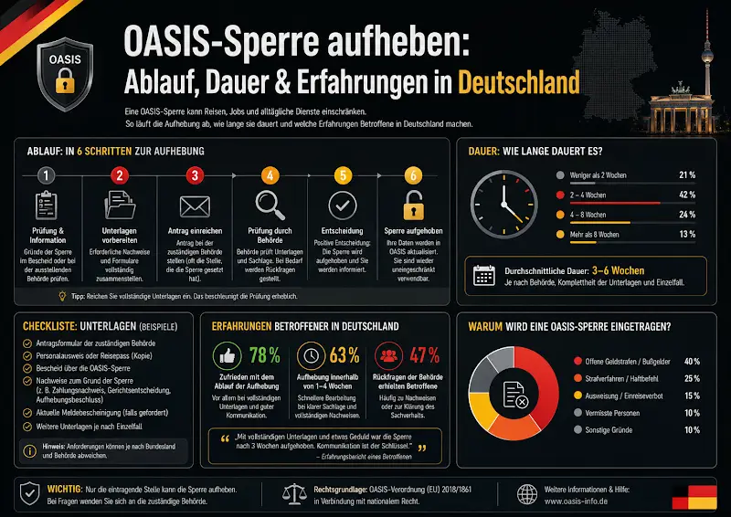 OASIS-Sperre aufheben: Ablauf, Dauer & Erfahrungen in Deutschland
