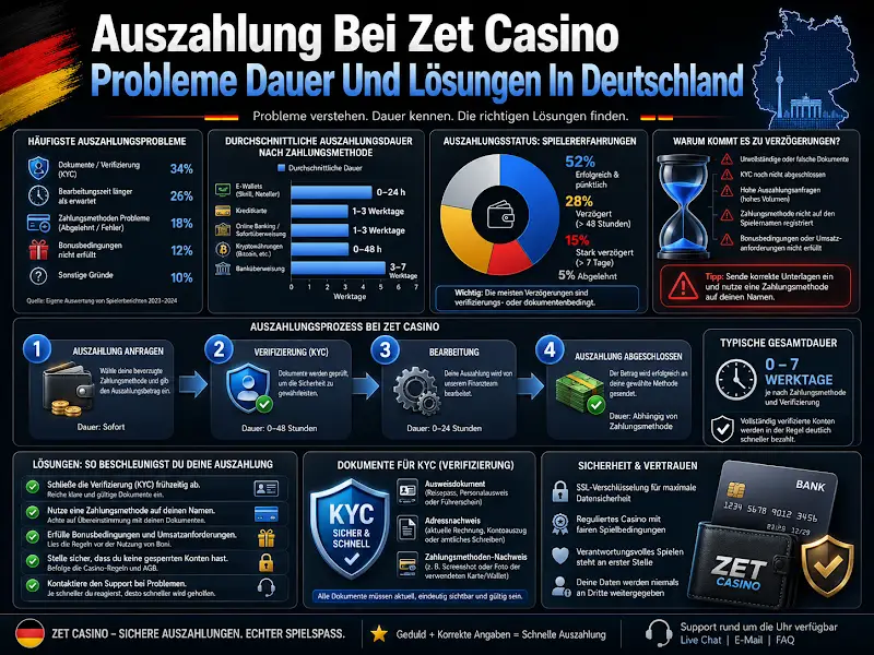 Auszahlung Bei Zet Casino Probleme Dauer Und Lösungen In Deutschland